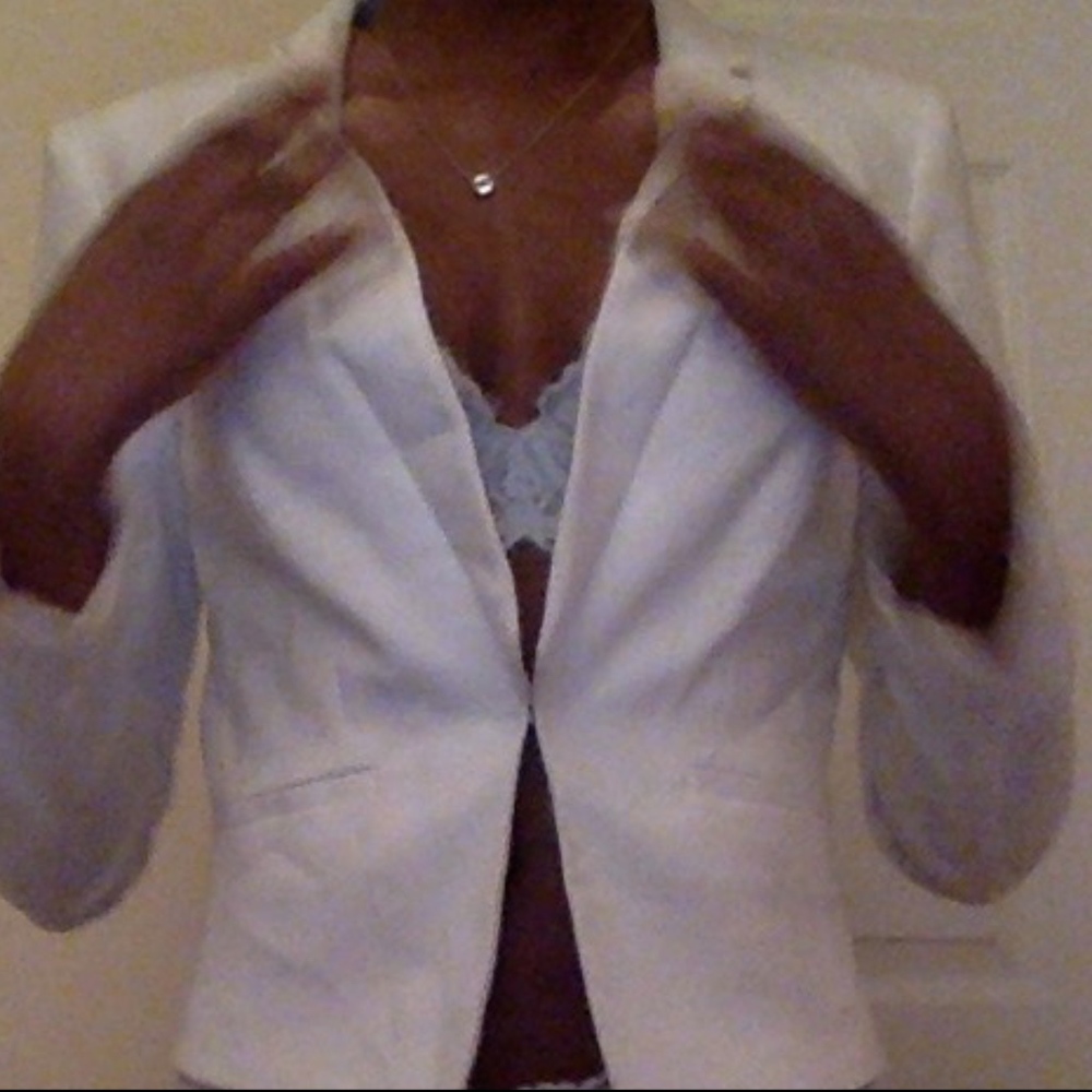 white blazer